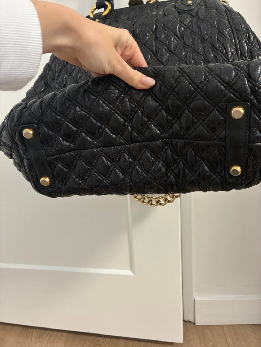 Marc Jacobs Y2K Quilted Leather Bag with Gold Chain (Stam-style) - Picture 8 of 10